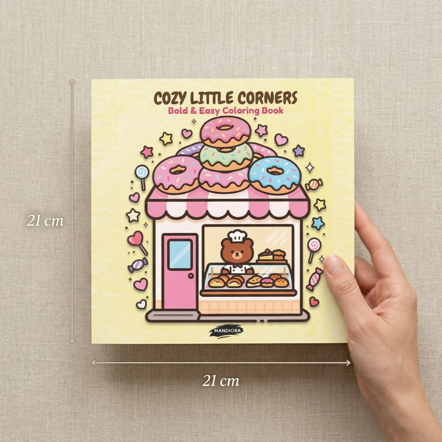 Cozy Little Corners | كتاب تلوين زوايا هادئة للاسترخاء | Mandiora