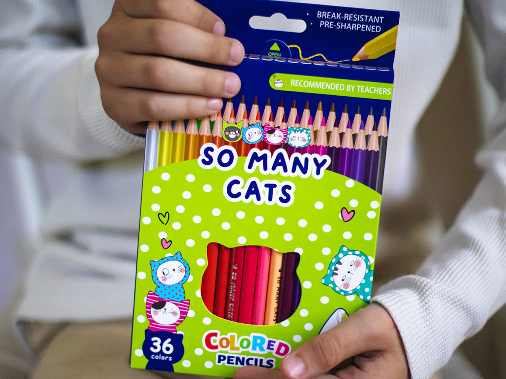 M&G أقلام تلوين خشبية So Many Cats – 36 لون | AWP343A3