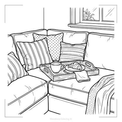 Where Cozy Lives | كتاب تلوين دافئ مستوحى من الحياة اليومية | مانديورا
