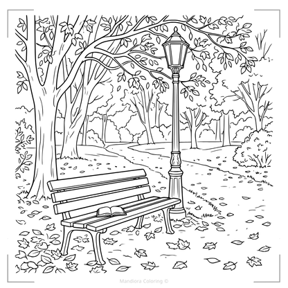 Cozy Outdoor Escapes | كتاب تلوين للاسترخاء مستوحى من الطبيعة | مانديورا
