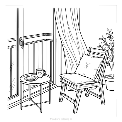 Where Cozy Lives | كتاب تلوين دافئ مستوحى من الحياة اليومية | مانديورا

