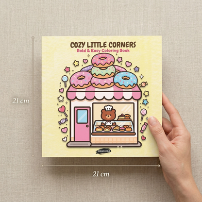 Cozy Little Corners | كتاب تلوين زوايا هادئة للاسترخاء | Mandiora