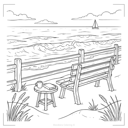 Cozy Outdoor Escapes | كتاب تلوين للاسترخاء مستوحى من الطبيعة | مانديورا