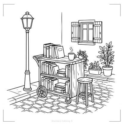 Cozy Outdoor Escapes | كتاب تلوين للاسترخاء مستوحى من الطبيعة | مانديورا