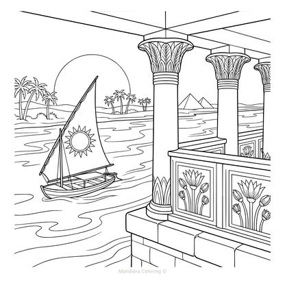Eternal Egypt | كتاب تلوين مستوحى من الحضارة الفرعونية | مانديورا