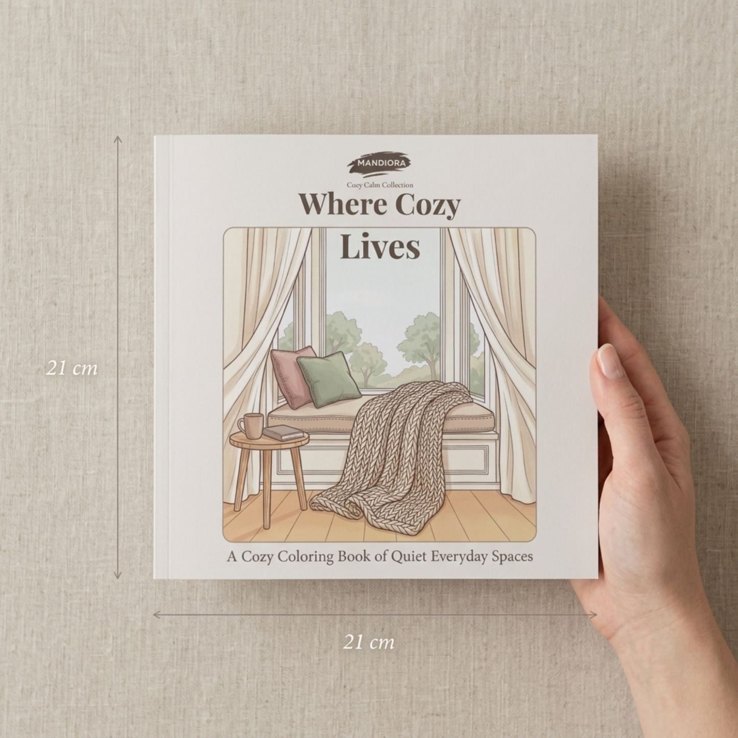 Where Cozy Lives | كتاب تلوين دافئ مستوحى من الحياة اليومية | مانديورا
