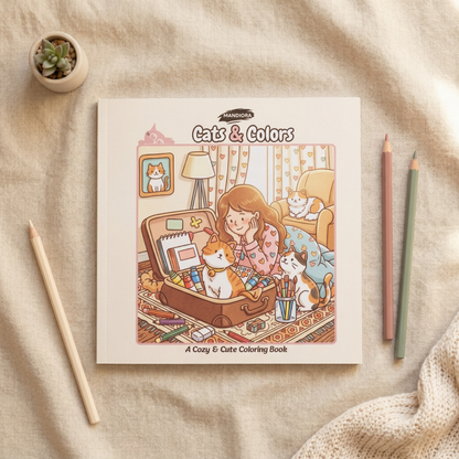 Cats & Colors | كتاب تلوين هادئ لعشاق القطط | مانديورا