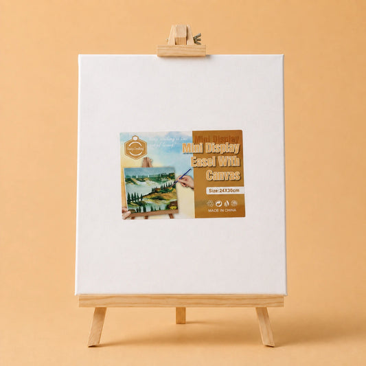 حامل لوحات عرض صغير مع كانفاس كيب سمايلينج - 24×30 سم