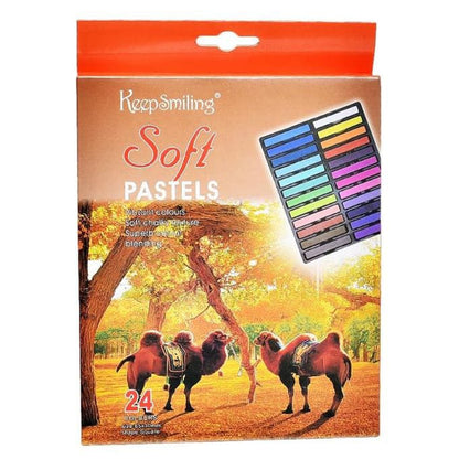 Keep Smiling 24-Color Soft Pastels Set (HS-3024)
