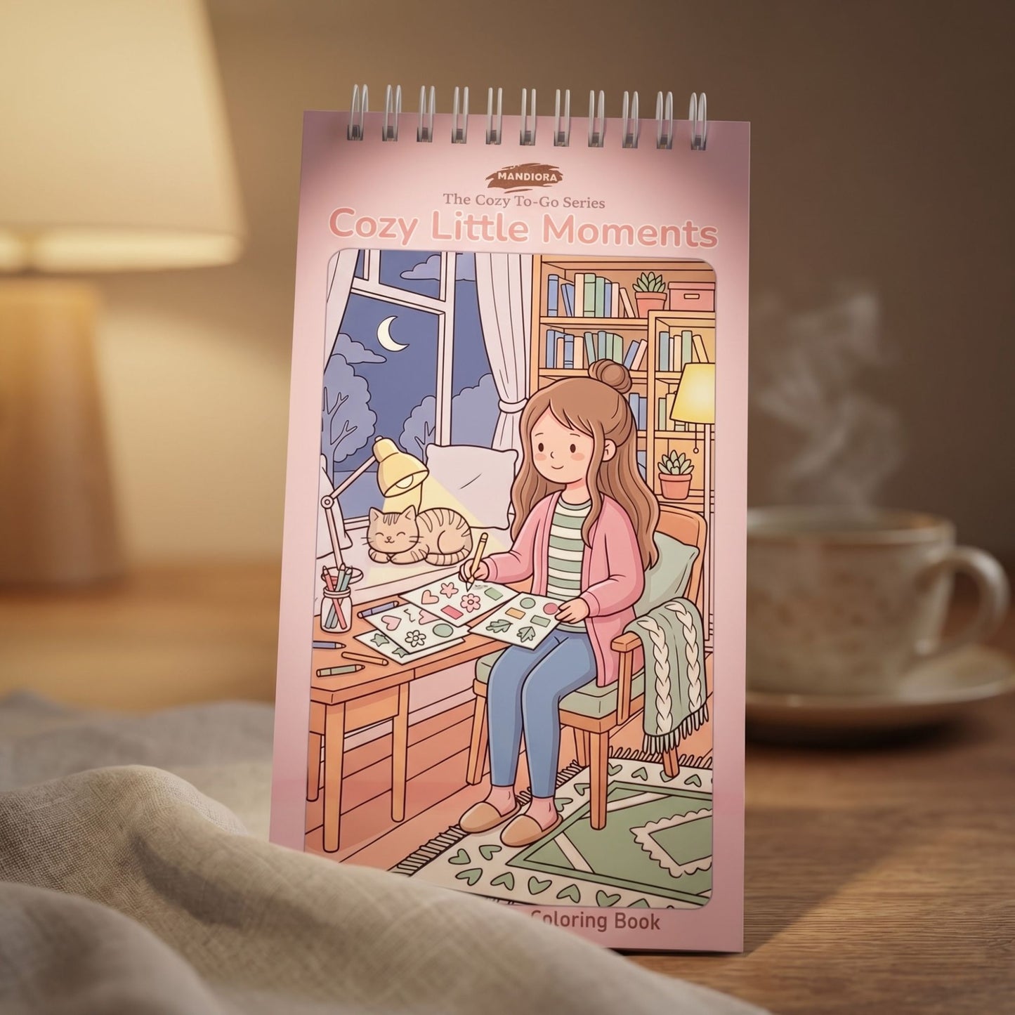 Cozy Little Moments | كتاب تلوين صغير للاسترخاء أثناء التنقل | مانديورا