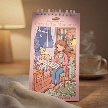Cozy Little Moments | كتاب تلوين صغير للاسترخاء أثناء التنقل | مانديورا