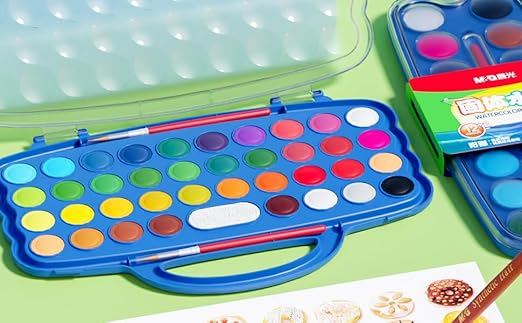 M&G مجموعة Water Colour Blocks – 36 لون + لونين إضافيين | موديل APL976L8