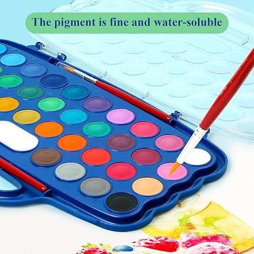 M&G مجموعة Water Colour Blocks – 36 لون + لونين إضافيين | موديل APL976L8