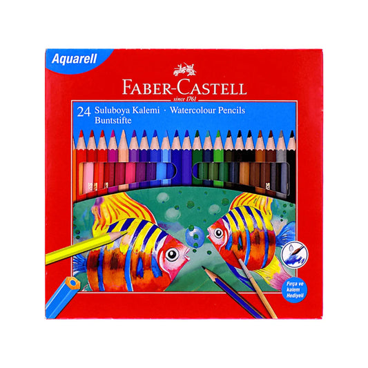 Faber-Castell 24 Watercolour Pencils Set